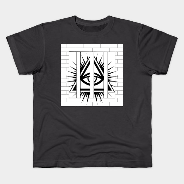 Eye Conz (b&w) Kids T-Shirt by BludBros